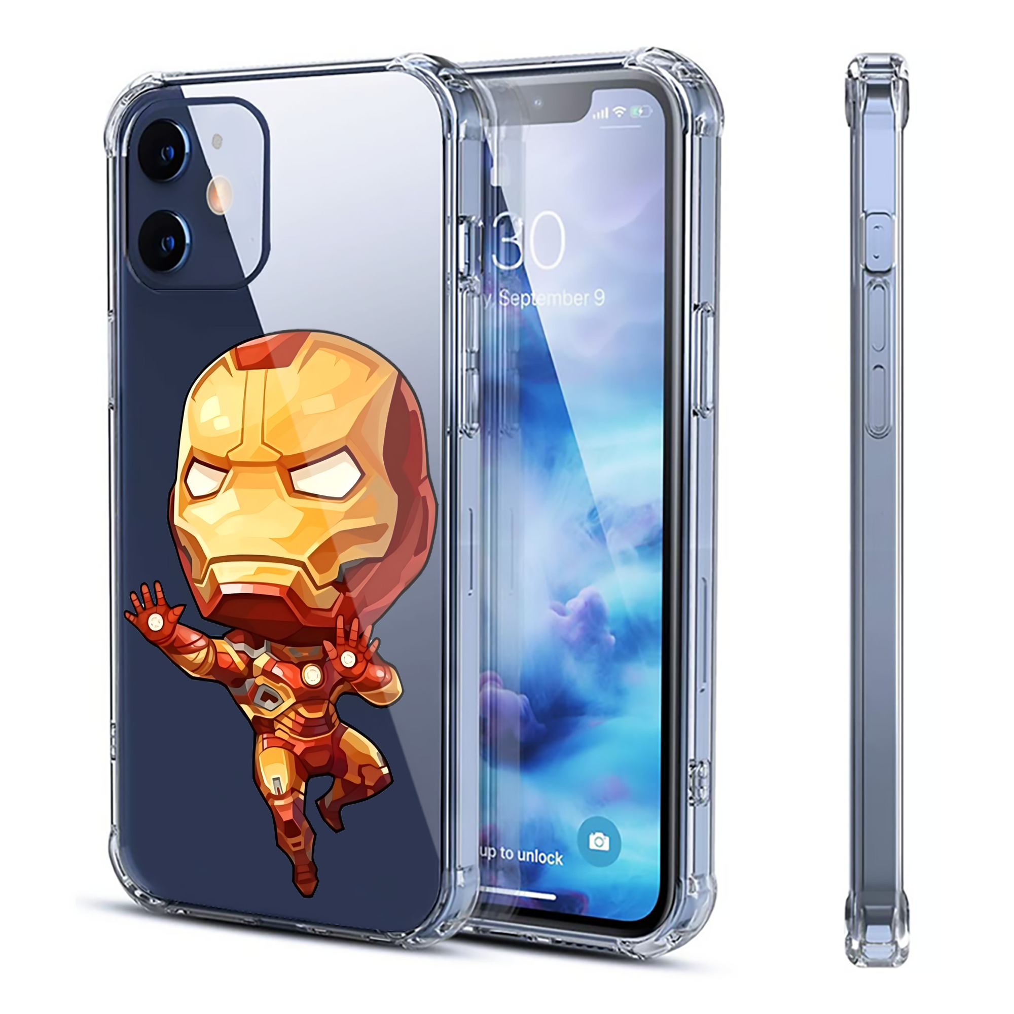 （画像用） アベンジャーズ The Avengers 【iPhone 12シリーズ対応】透明スマホケース（クリアソフトケース）